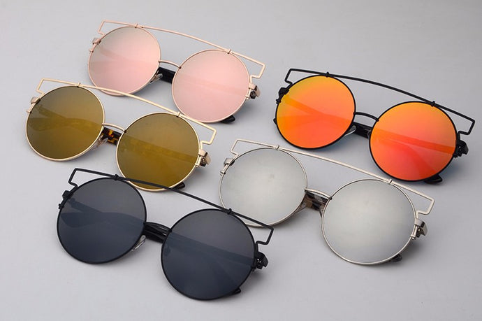 ROYAL GIRL NEWEST Women Double Wire Oversized Sun glasses Big Round Bohemian Vintage Sunglasses ss180
